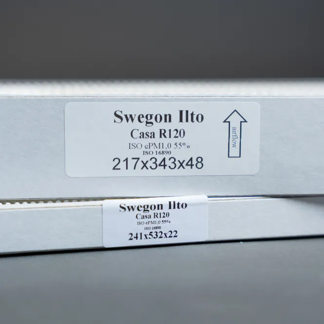 Hovedbilde Swegon/Ilto Casa R120 og R5 filtersett